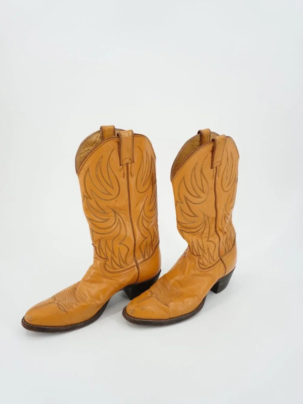Share Justin Western Boots Brown Leather Style # T778 Men's Size 9D